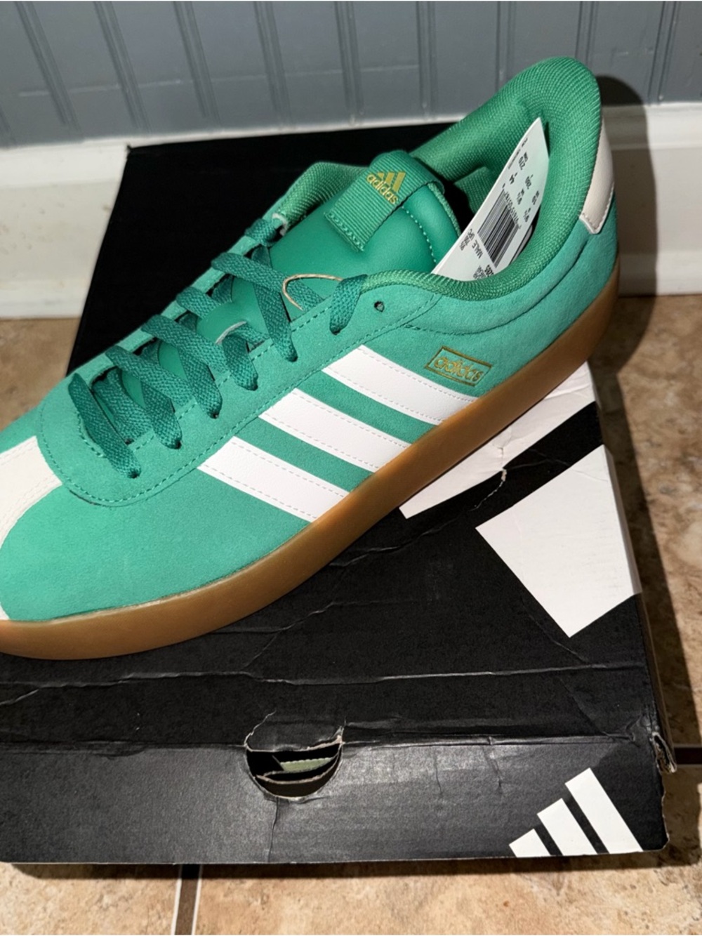 adidas VL Court 3.0 Sneakers - Teal, White & Gum